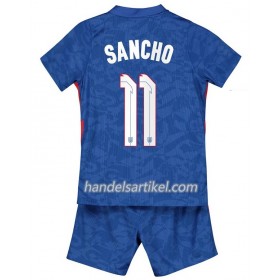 England Sancho 11 Kinder Auswärts Trikotsatz EURO 2020 Kurzarm (+ Kurze Hosen)